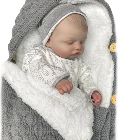 Aurelia sovende babydukke med tæppe