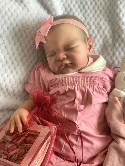 Matilda realistisk dukke med blå øjne og synlige årer