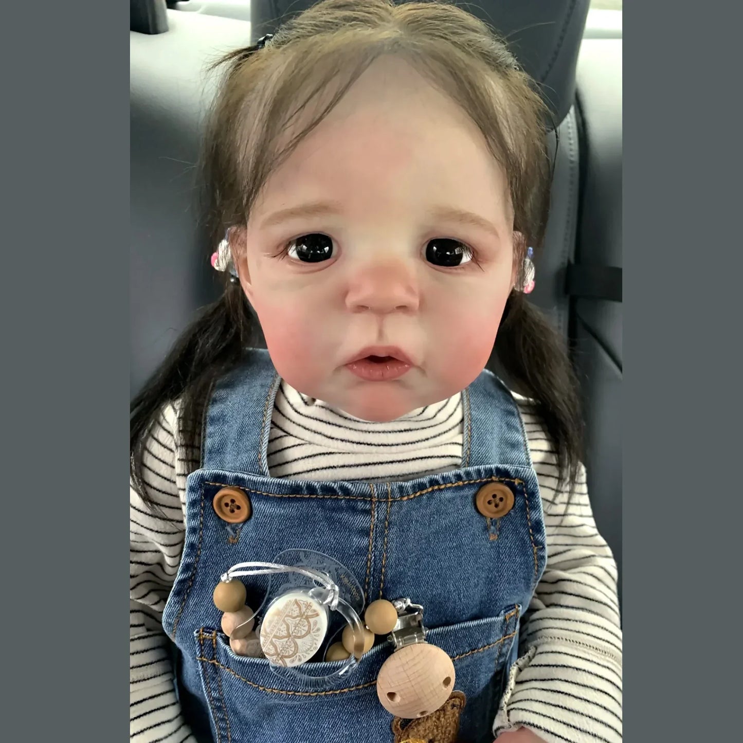 Elsie stor reborn dukke med Genesis-bemaling